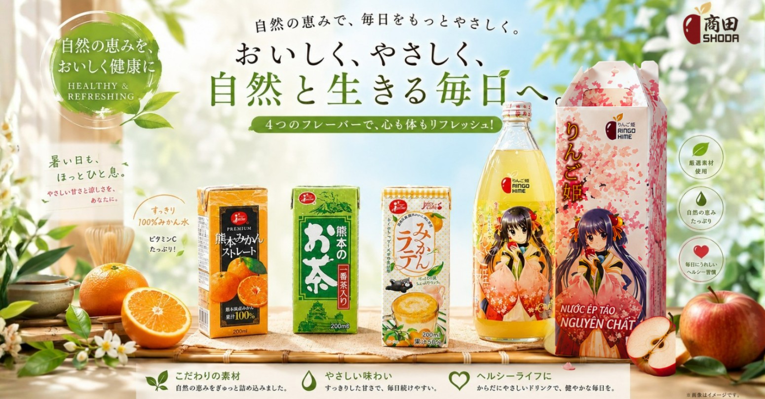 Thức uống 100% Nhật Bản, mở ra phương trình giải nhiệt 'healthy' cho mùa hè 2026!
